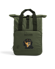 Back & Tan Dachshund Roll-Top Backpack – Small Dog, Big Adventure!
