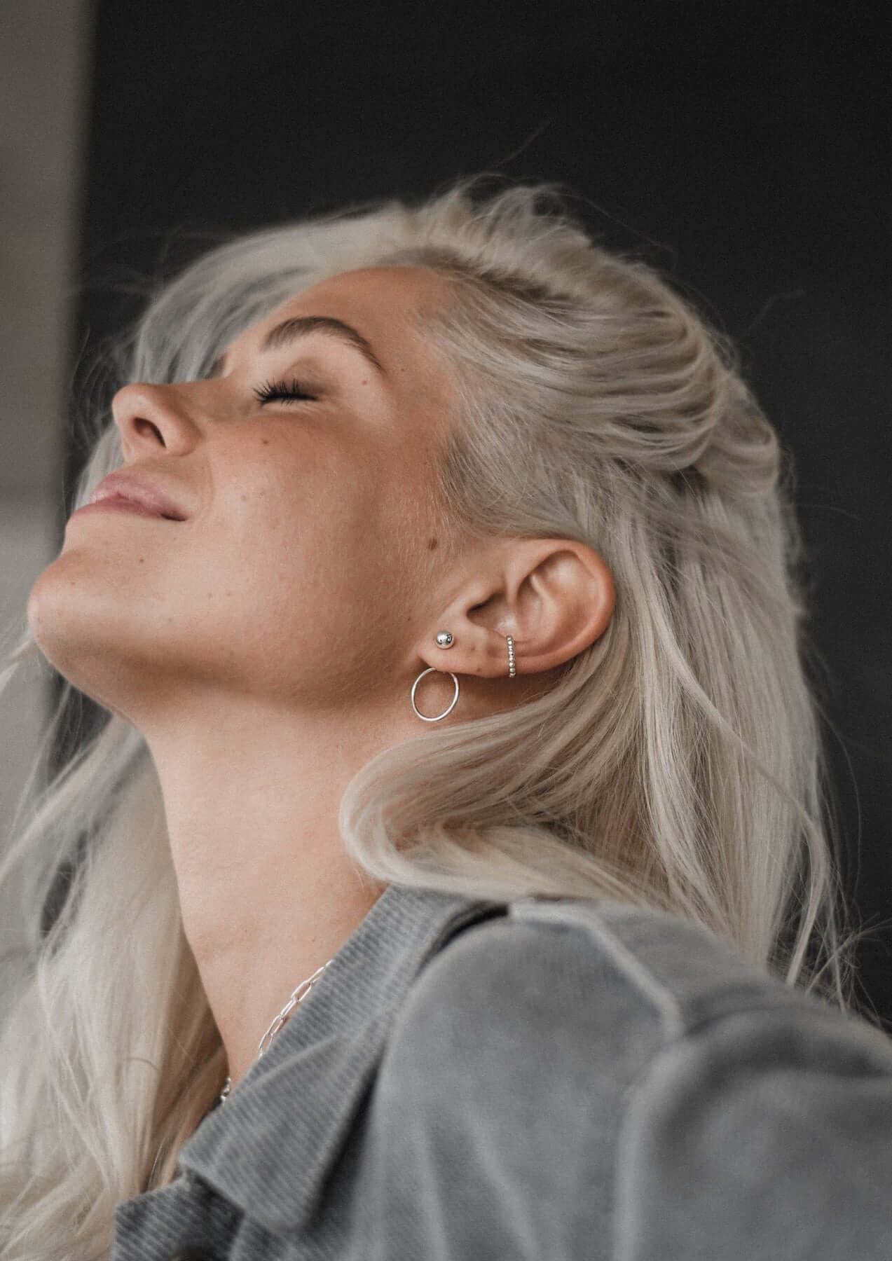 Chord Silver Statement Earrings