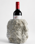 Solid Marble Wine Bottle Holder | Handcrafted Stone Wine Cooler