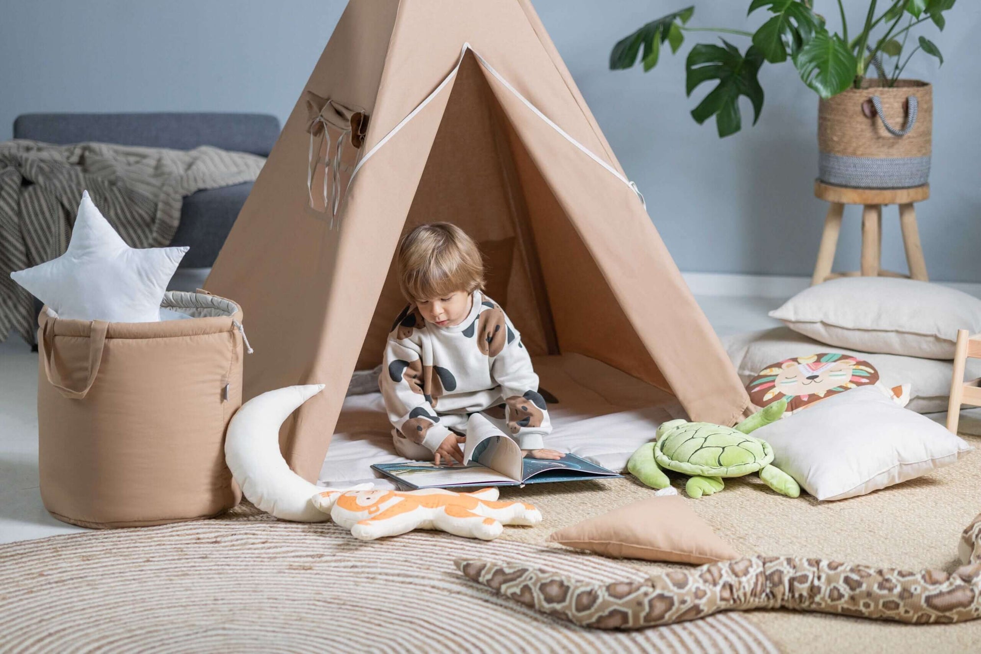 Premium Tipi Tent Set for Kids – Comfort &amp; Imaginative Play by Sówka at brixbailey.com