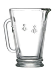 Bee Embossed Glass Jug 860 ml
