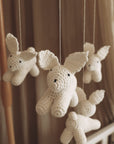 Handmade Crochet Bunny baby mobile-4
