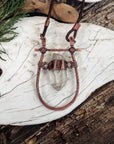 Quartz Pendant – Copper Boho Necklace | Handmade by Blackbird & Sage