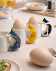 Cat Egg Cup (ORANGE) – A Playful Ceramic Breakfast Object | 4am Product Design