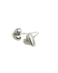 Simply Heart Silver Stud Earrings