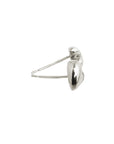 Simply Heart Silver Stud Earrings