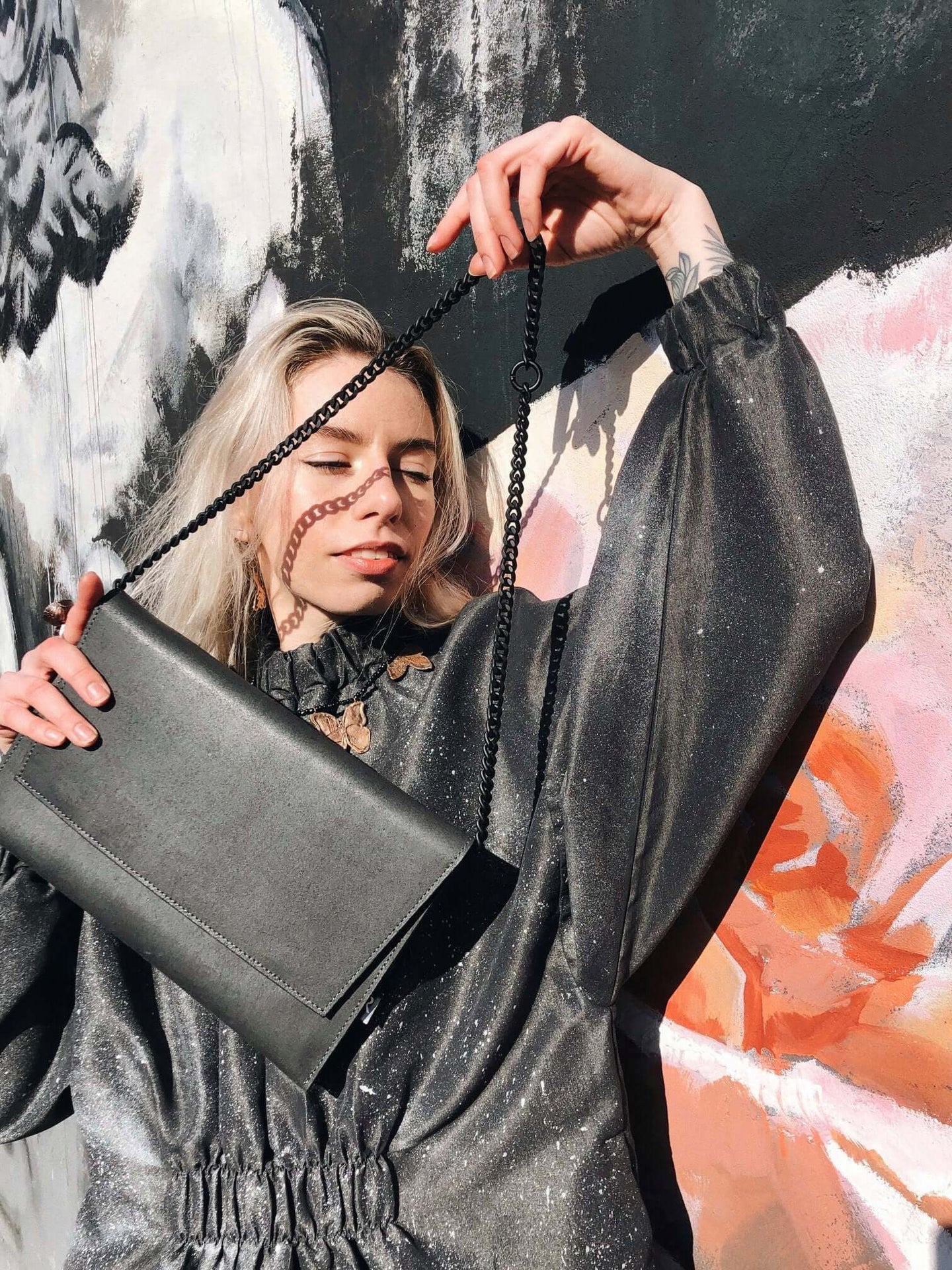 Black Matte Leather Shoulder Bag – Versatile &amp; Handmade by RR at brixbailey.com