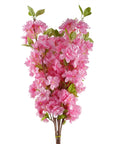Pack of 6 x Artificial Flowers Pink Blossom Stem 100cm-0