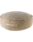 Round Corduroy Pouf in Sand for Kids