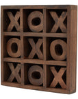 Wooden Noughts and Crosses Table Game Set