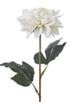 Tall White Dahlia Faux Flower