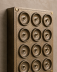 12 Gang 2 Way Antique Brass Solid Cast Metal Conduit Toggle Light Switch