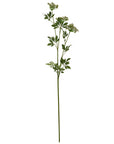 Faux White Cow Parsley Stem With Green Detail