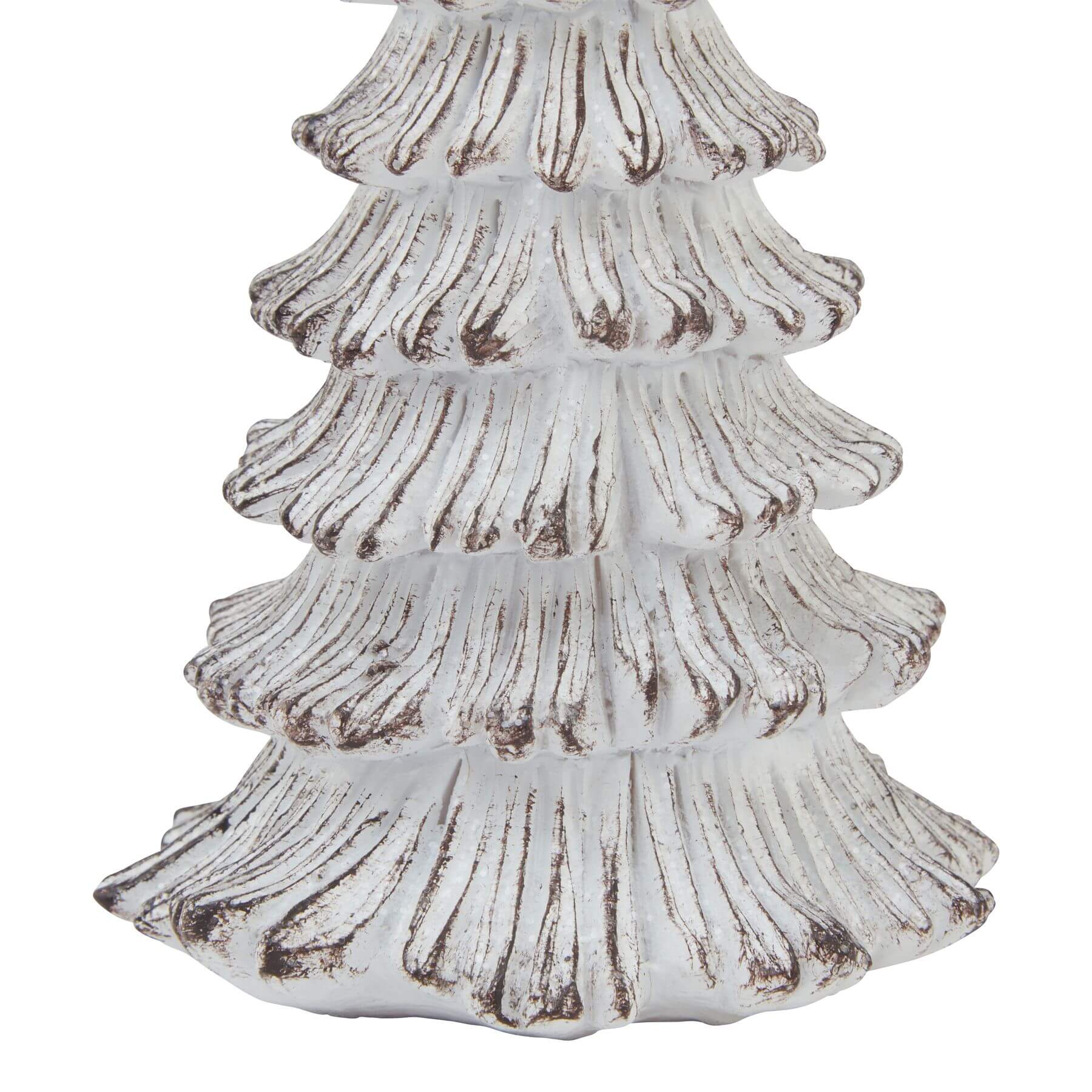 Mini Snowy Fir Tree Statue