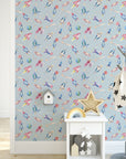 Watercolour Space Wallpaper | Rockets, Planets & Stars