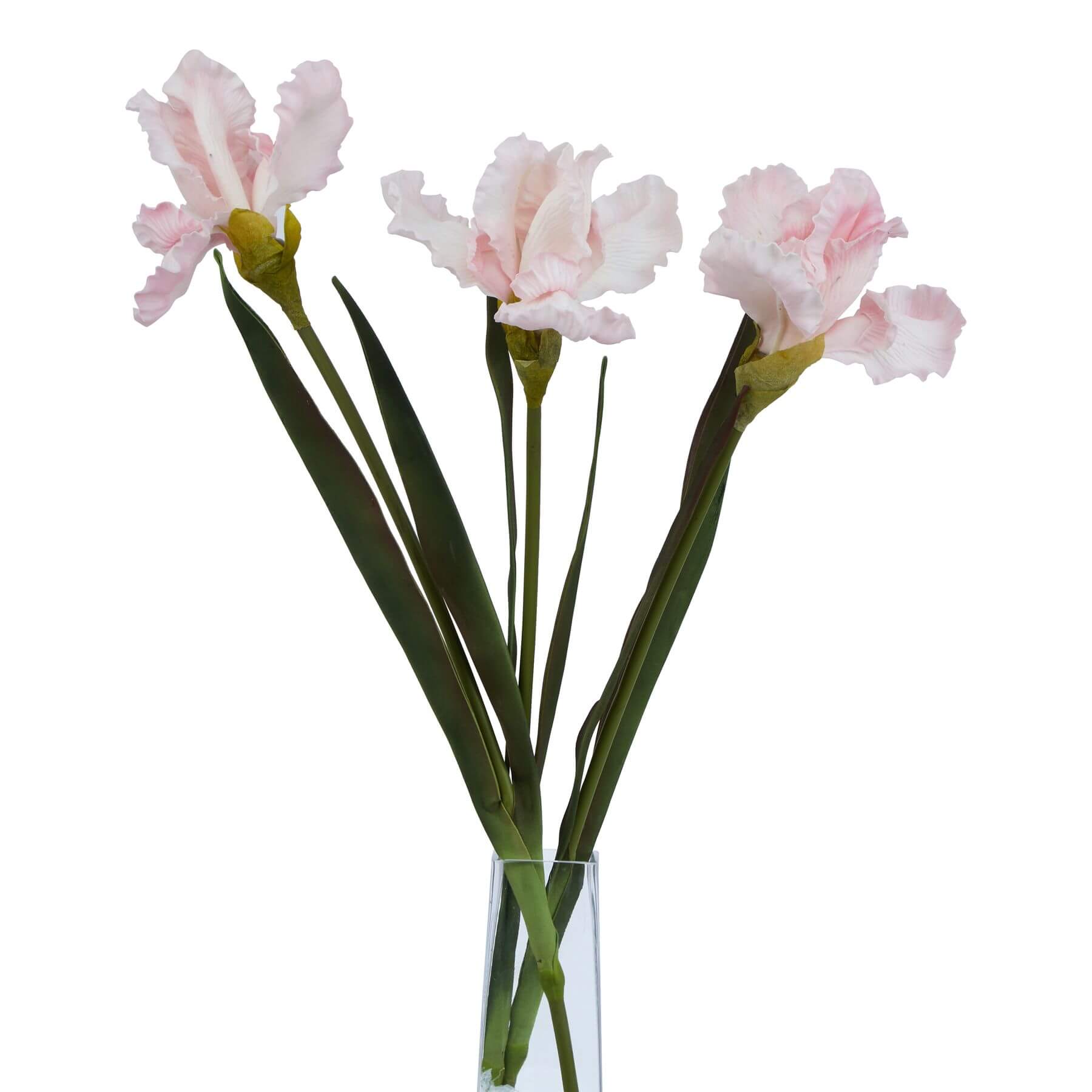 Pale Pink Fringed Iris Stem Artificial Flower