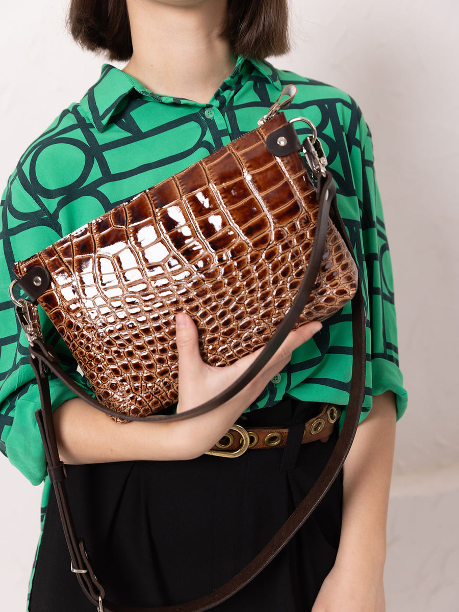TOMMY Leather Bag - Chocolate