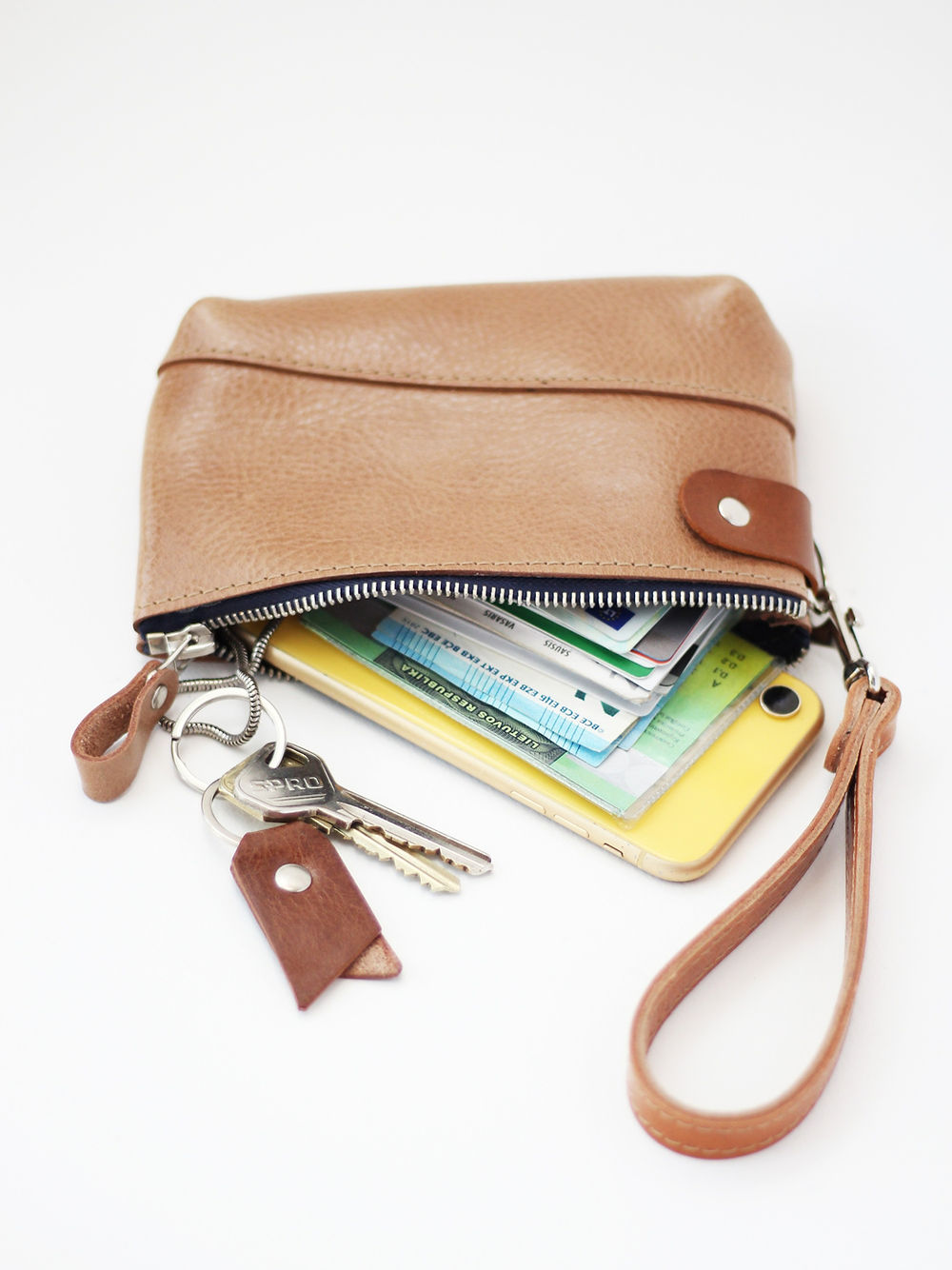 Brown Leather Pouch Wallet