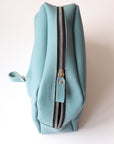 Turquoise Leather Toiletry Bag