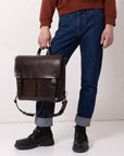Hand-Made Leather Backpack BENJAMIN – Stylish & Versatile for Urban Life by TOKS VISOKS at www.brixbailey.com