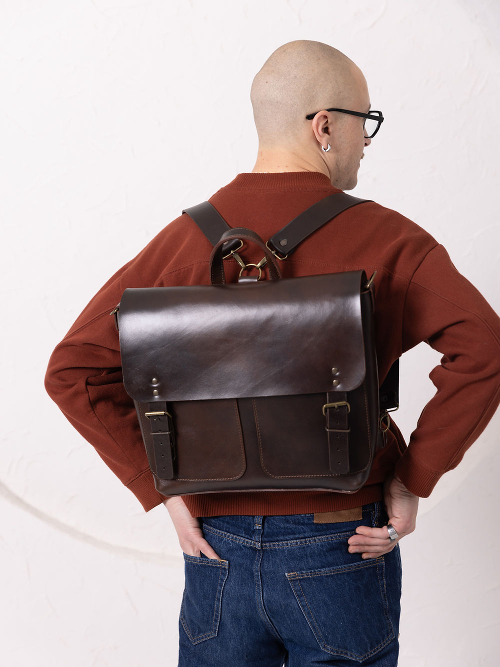 Hand-Made Leather Backpack BENJAMIN – Stylish &amp; Versatile by TOKS VISOKS at www.brixbailey.com