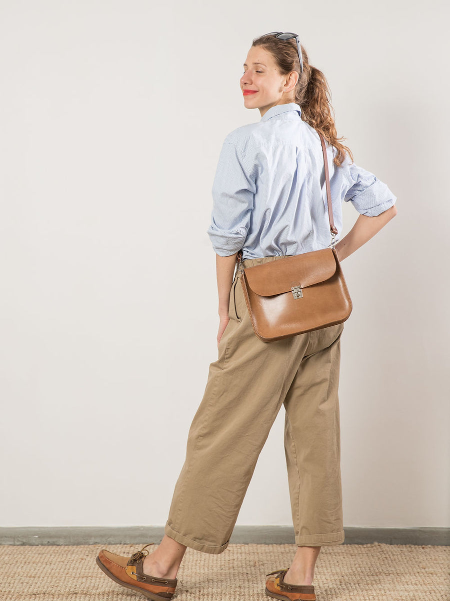 ASTORIA handbag - Camel Brown