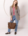 Cappuccino Leather Handbag