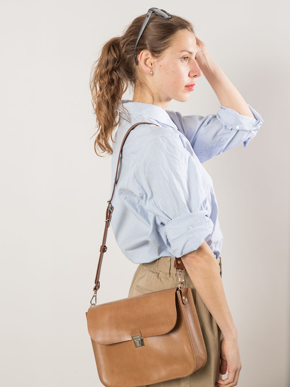 Camel Brown Shoulder Bag