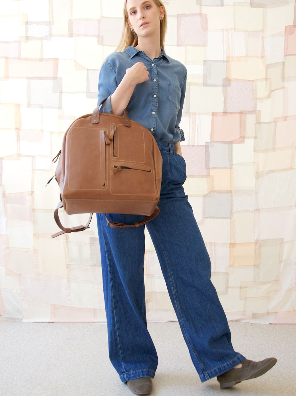 GORDON Handmade Leather Backpack – Sleek &amp; Spacious for Travel by TOKS VISOKS at www.brixbailey.com