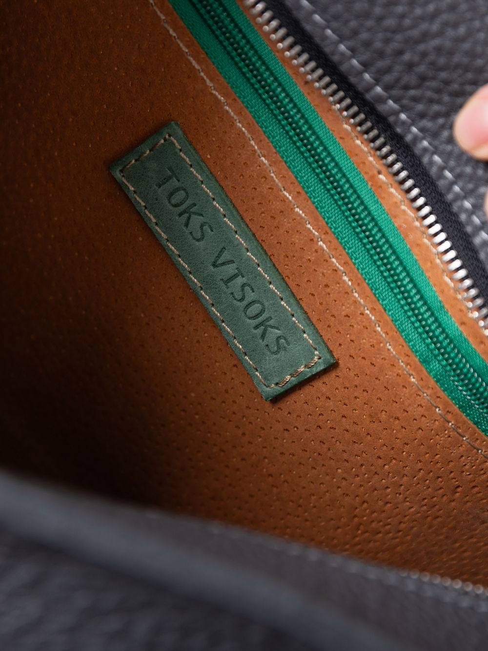 STELLA Leather Handbag - Grey &amp; Suede