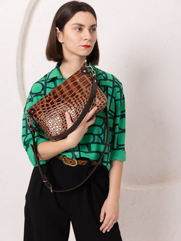 TOMMY Leather Bag - Chocolate