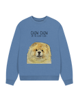 Snuggle Up in Style: Fawn Chow Chow Oversized Sweatshirt