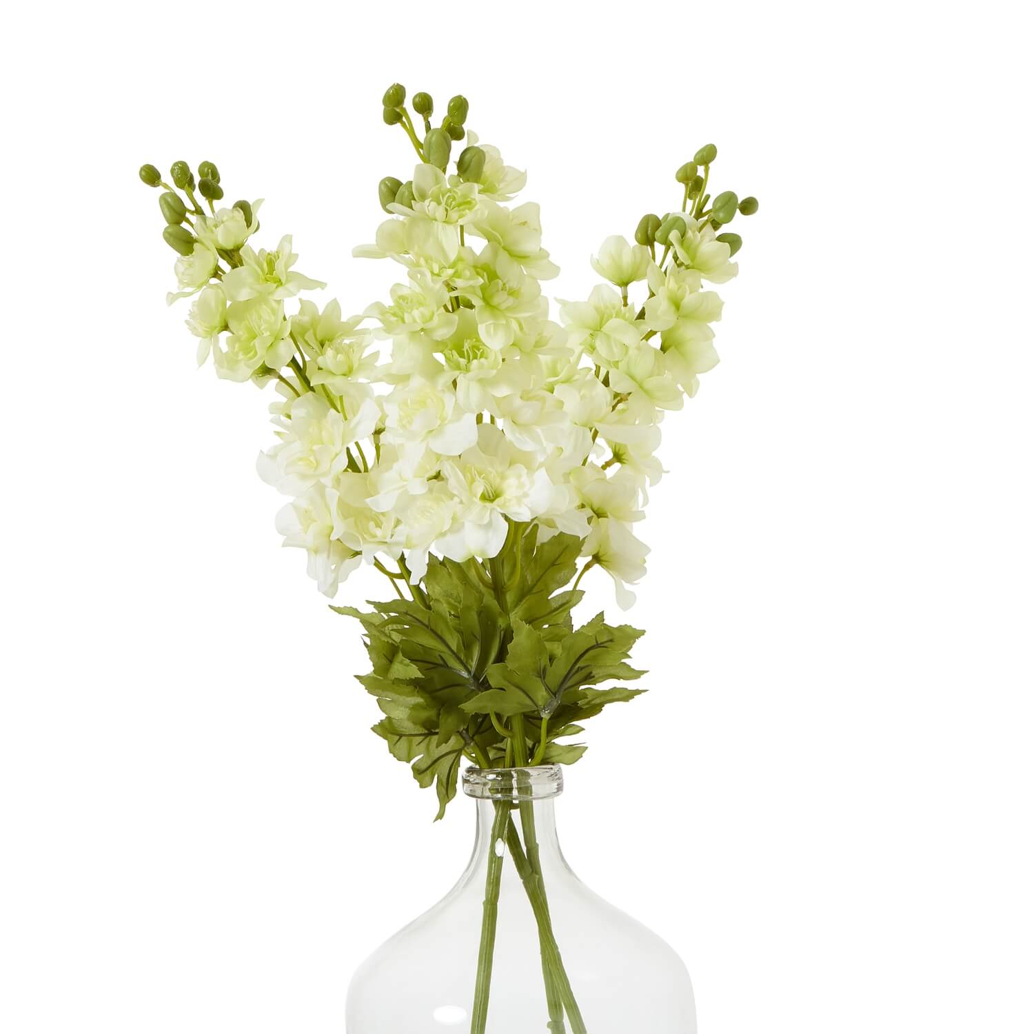 Pure White Delphinium Stem for Home Decor