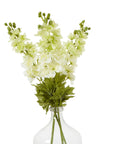 Pure White Delphinium Stem for Home Decor