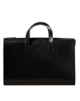 Model Brief Black Leather Briefcase