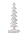 Medium Snowy Forest Tree Sculpture Winter Decor