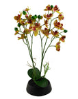 Artificial Flowers Orchid Pink Yellow Planter 43cm-0