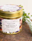 Elderflower & Pear Presse Candle in a Matt Gold Tin