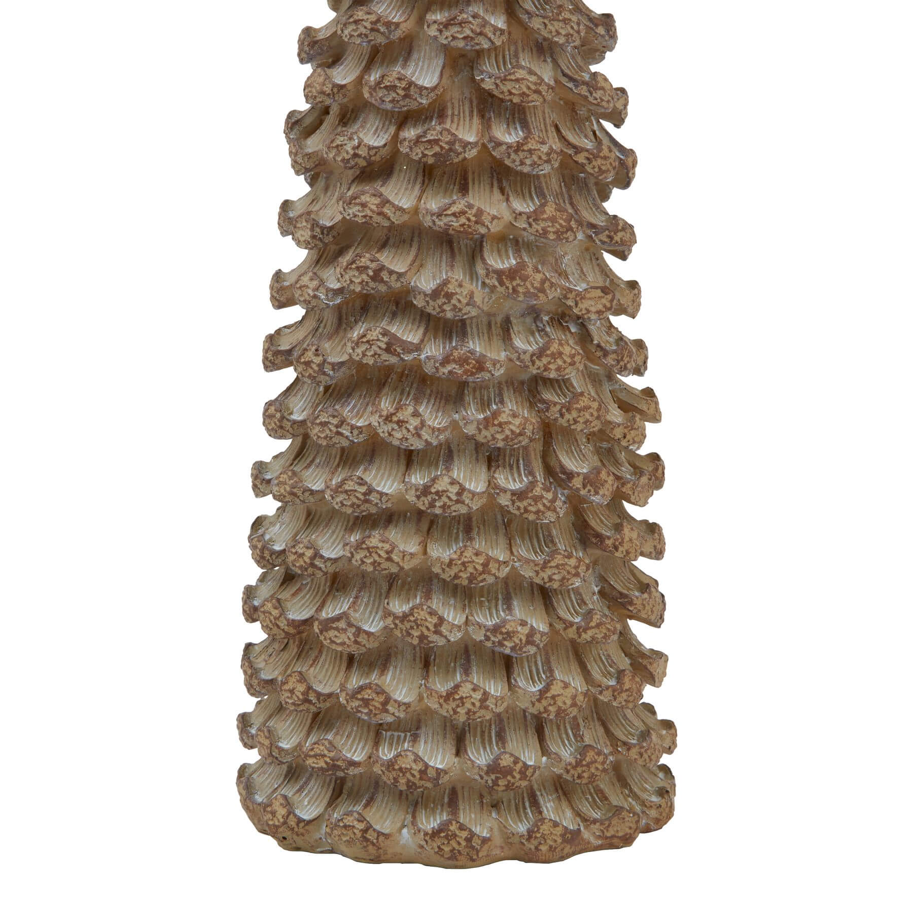 Glittering Beige Cedar Tree with Star