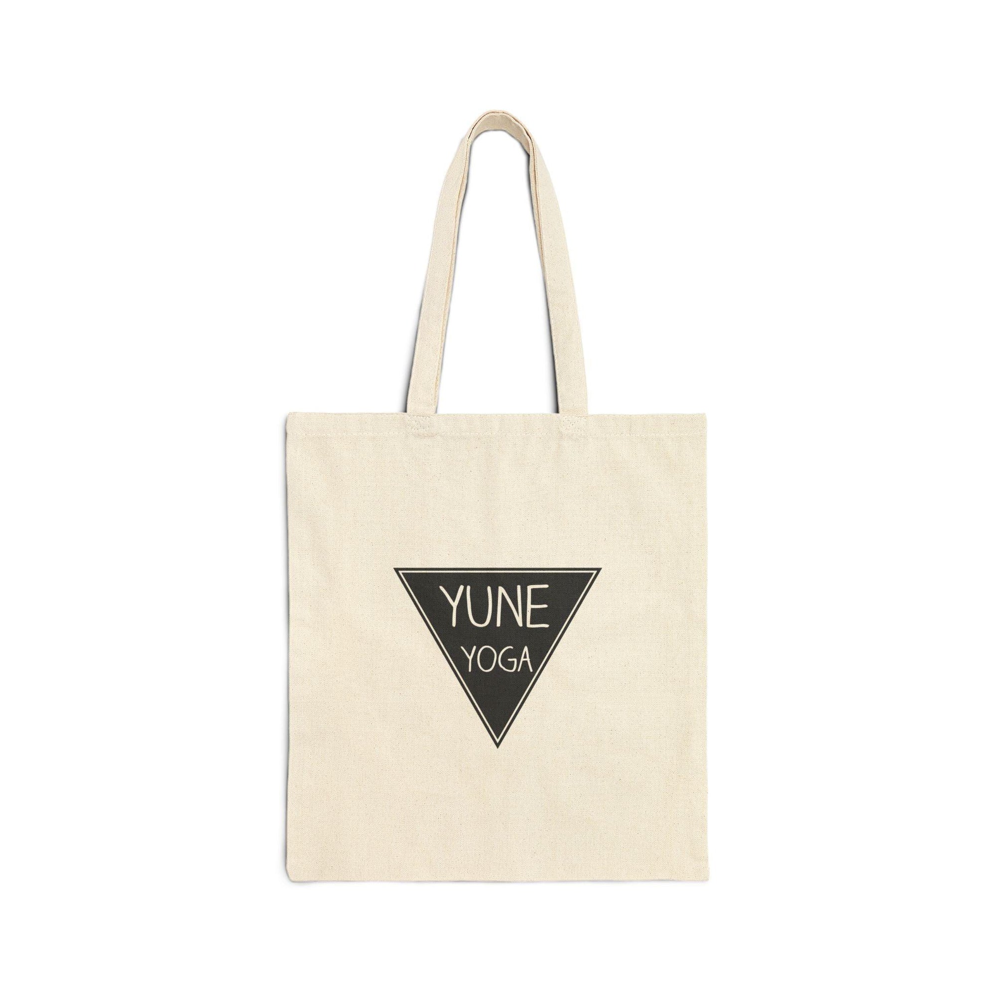 Yune Yoga Organic Canvas Tote Bag – Eco-Friendly, Durable & Stylish Yoga Mat Carrier-0