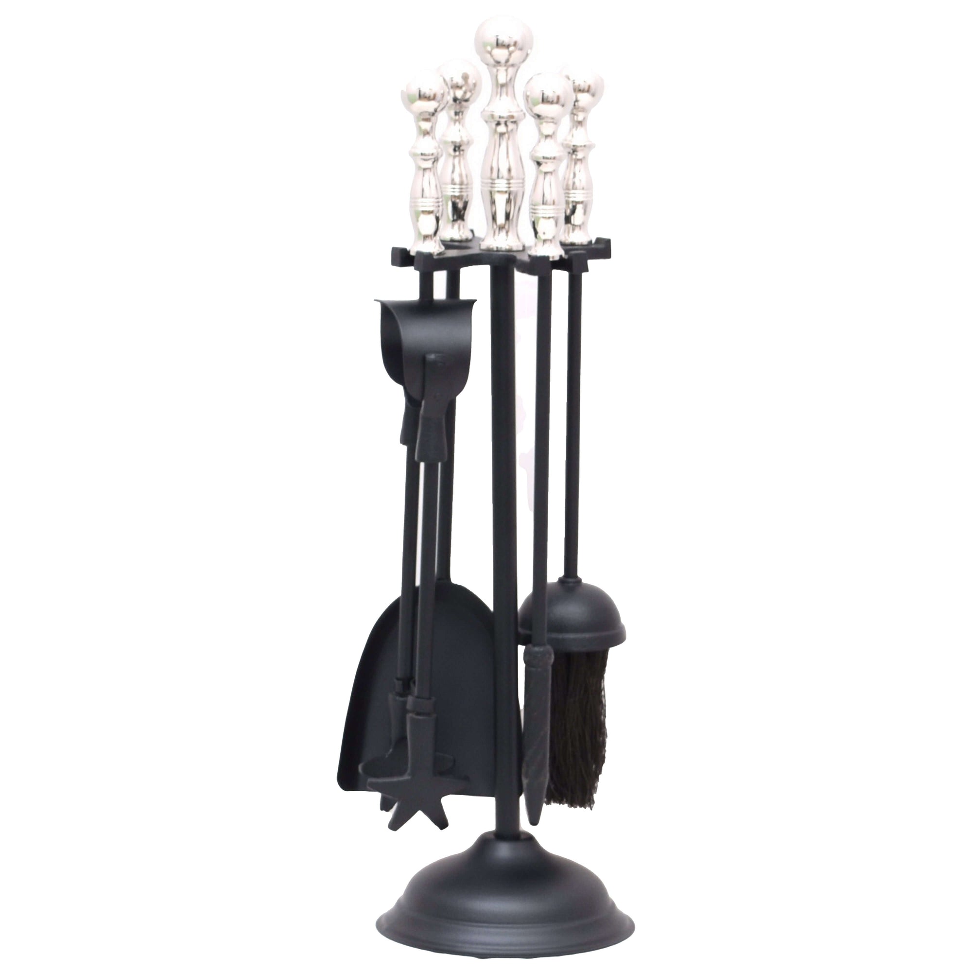 Premium Chrome Companion Set | Elegant &amp; Durable Fireplace Tools