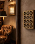 12 Gang 2 Way Antique Brass Solid Cast Metal Conduit Toggle Light Switch