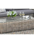Outdoor Corner Set in Beige for Sociable Lounging