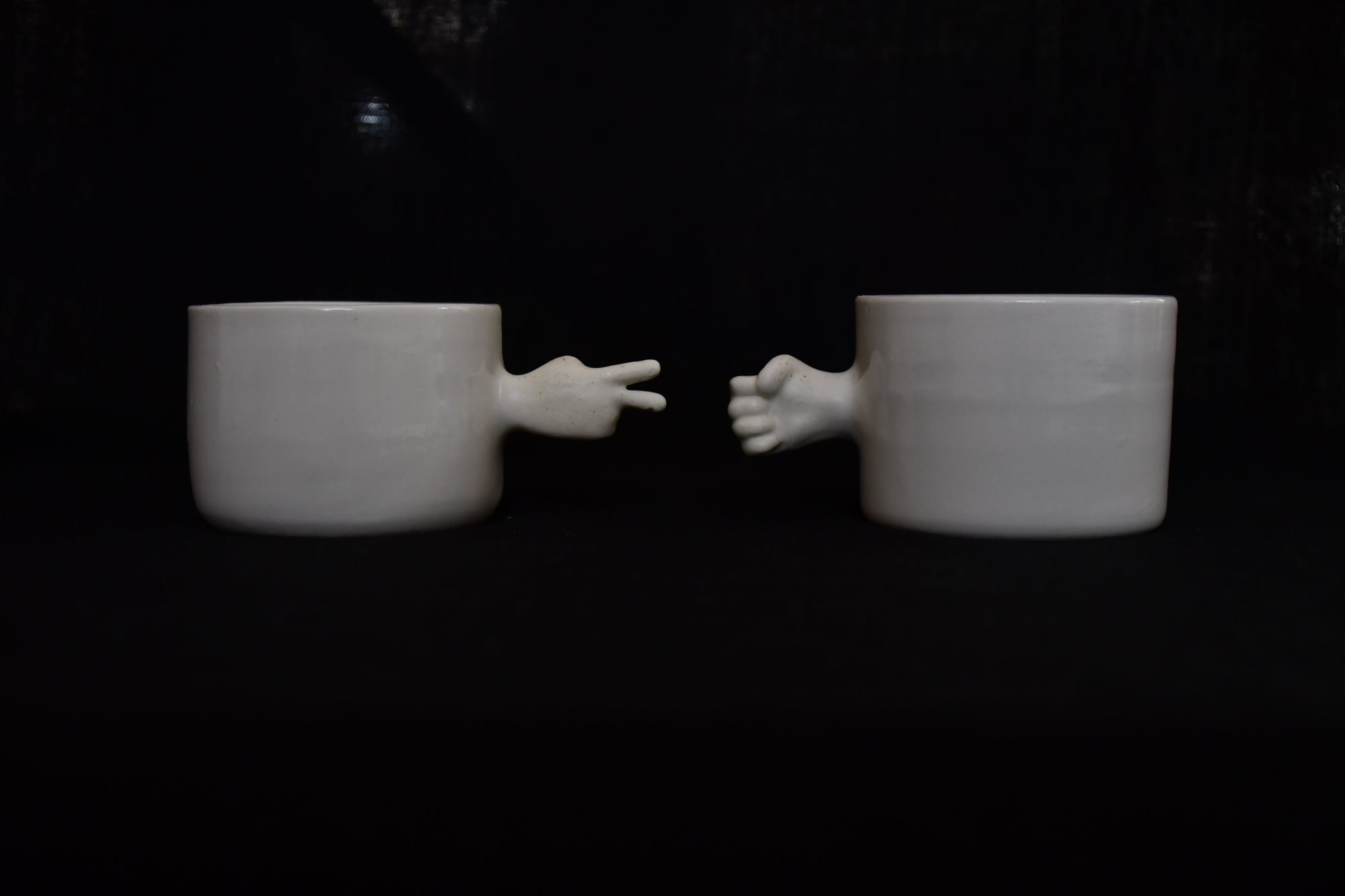 Rock Paper Scissors Porcelain Cup Set