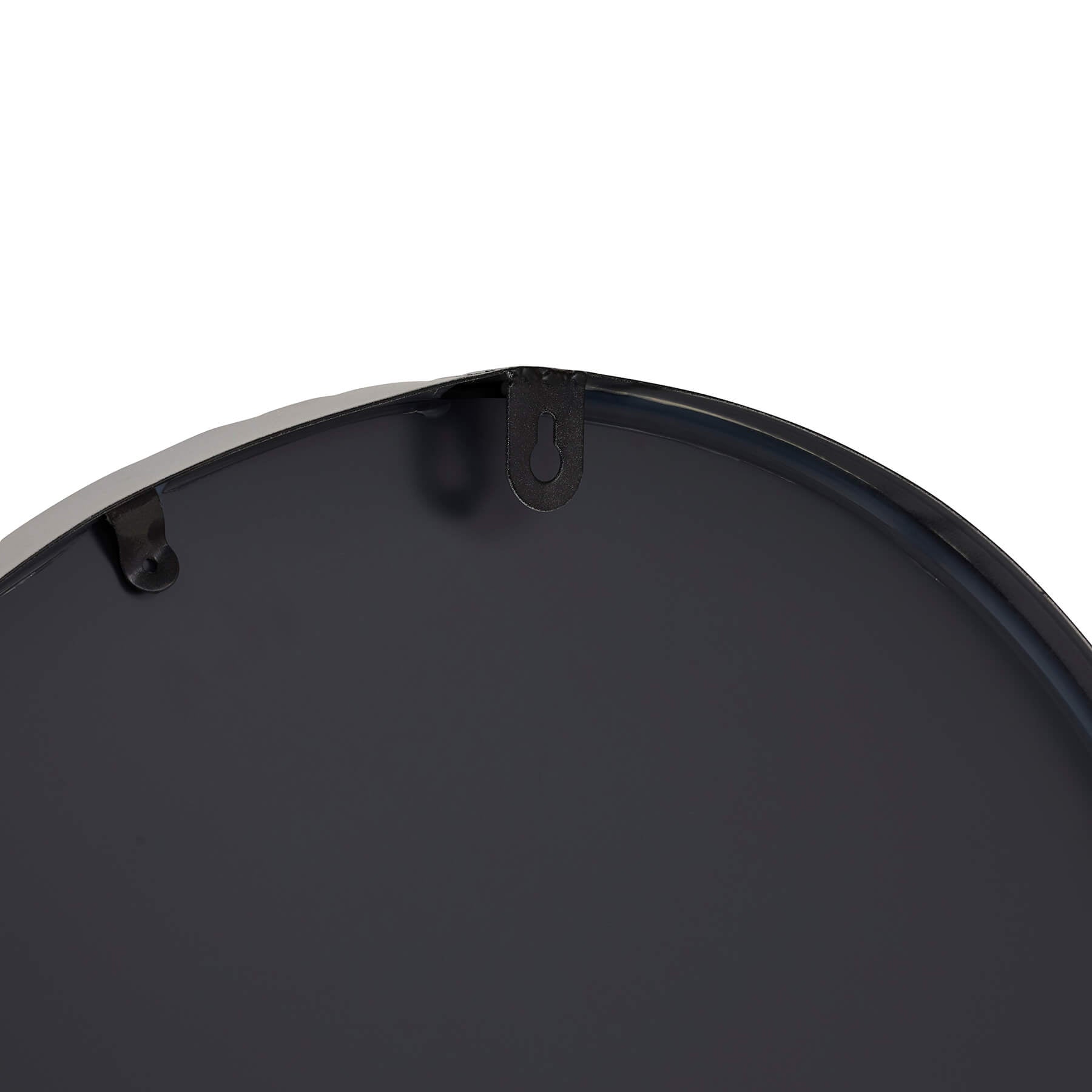 Silver Mayer mirrored wall clock with Roman numerals, 60cm, elegant glass design for modern interiors by RoomLondon at brixbailey.com