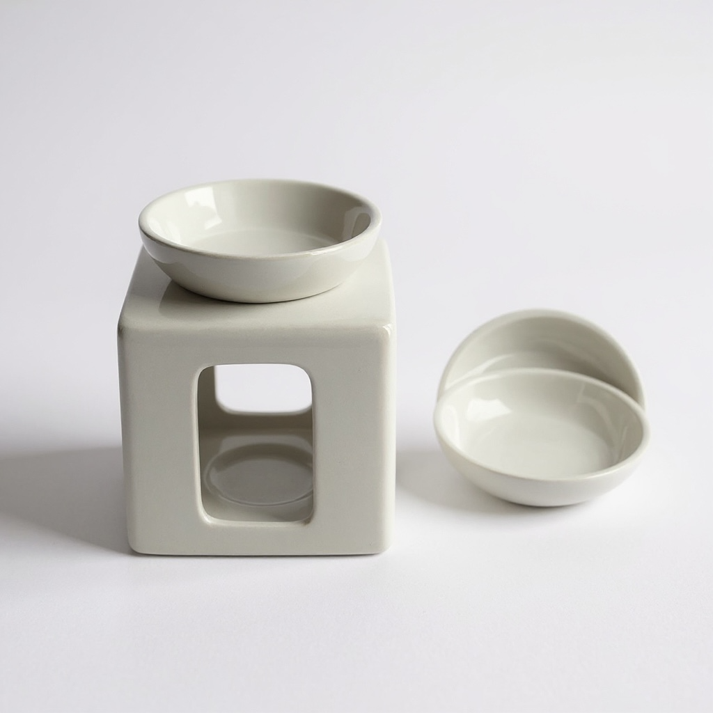 Milan Trio Ceramic Tea Light Wax Burner/Melter