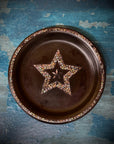 Antique 19th.C Papier-Mâché Lacquered Chinese Tray Plate Bowl Mother Of Pearl B