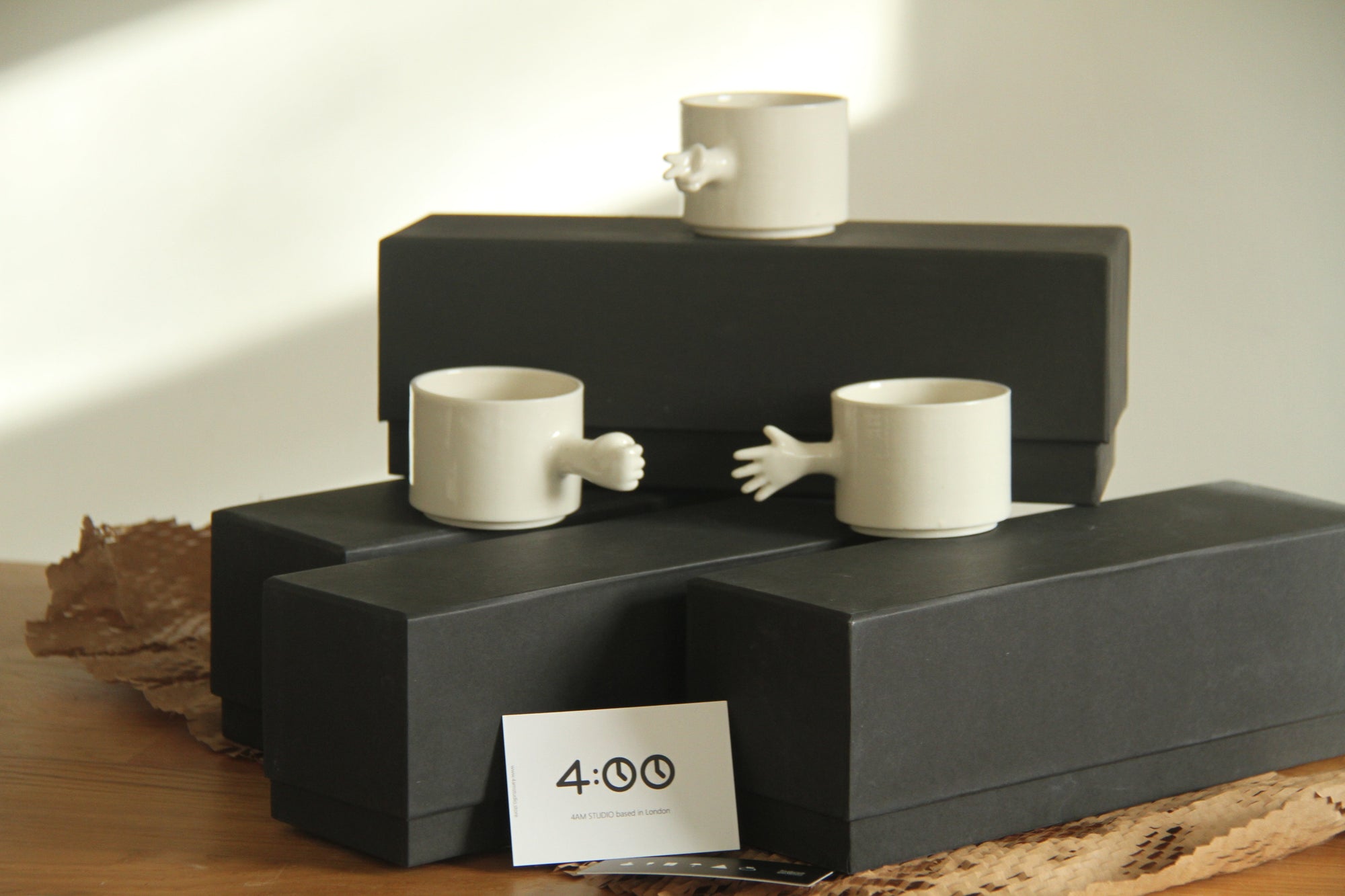Rock Paper Scissors Porcelain Cup Set