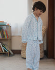 Blue Giraffe Organic Muslin Pyjamas