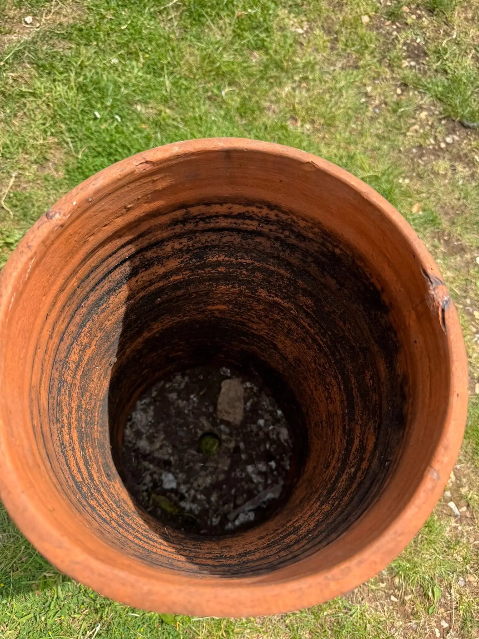 Victorian Terracotta Chimney Pot Garden Planter/ Plant Pot Architectural Antique